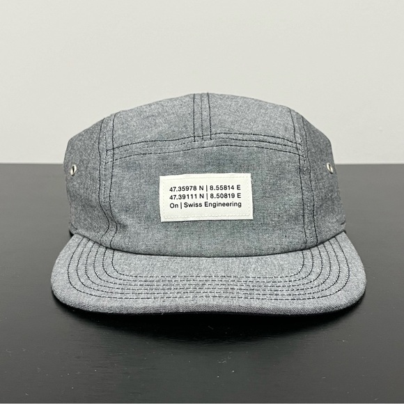On Cloud Swiss Engineering 5 Panel Cap Running Hat - Picture 2 of 8